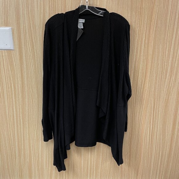 Catherines black open cardigan size 3X - Picture 1 of 5
